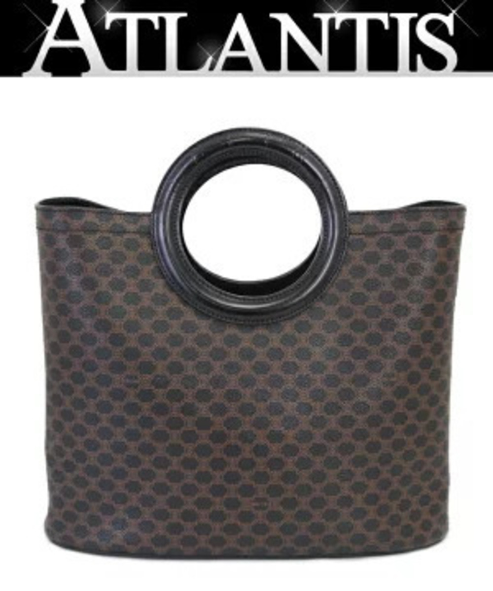 Celine handbag circle handle Macadam black x leather